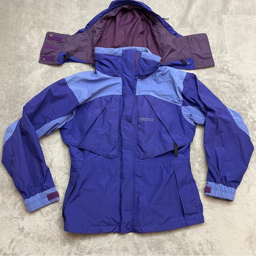 Marmot Jacket Womans Medium Purple Blue Outdoor Ski Snow Sporty Activewear